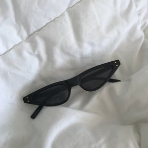 Black Skinny Sunglasses Bella Hadid Style